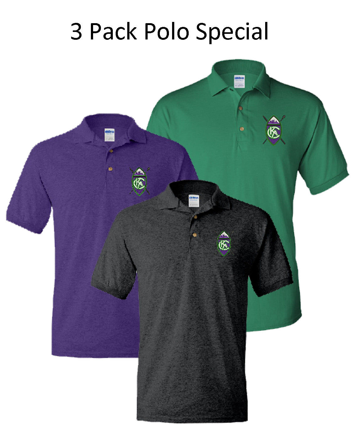 KAC 3 Pack Polo