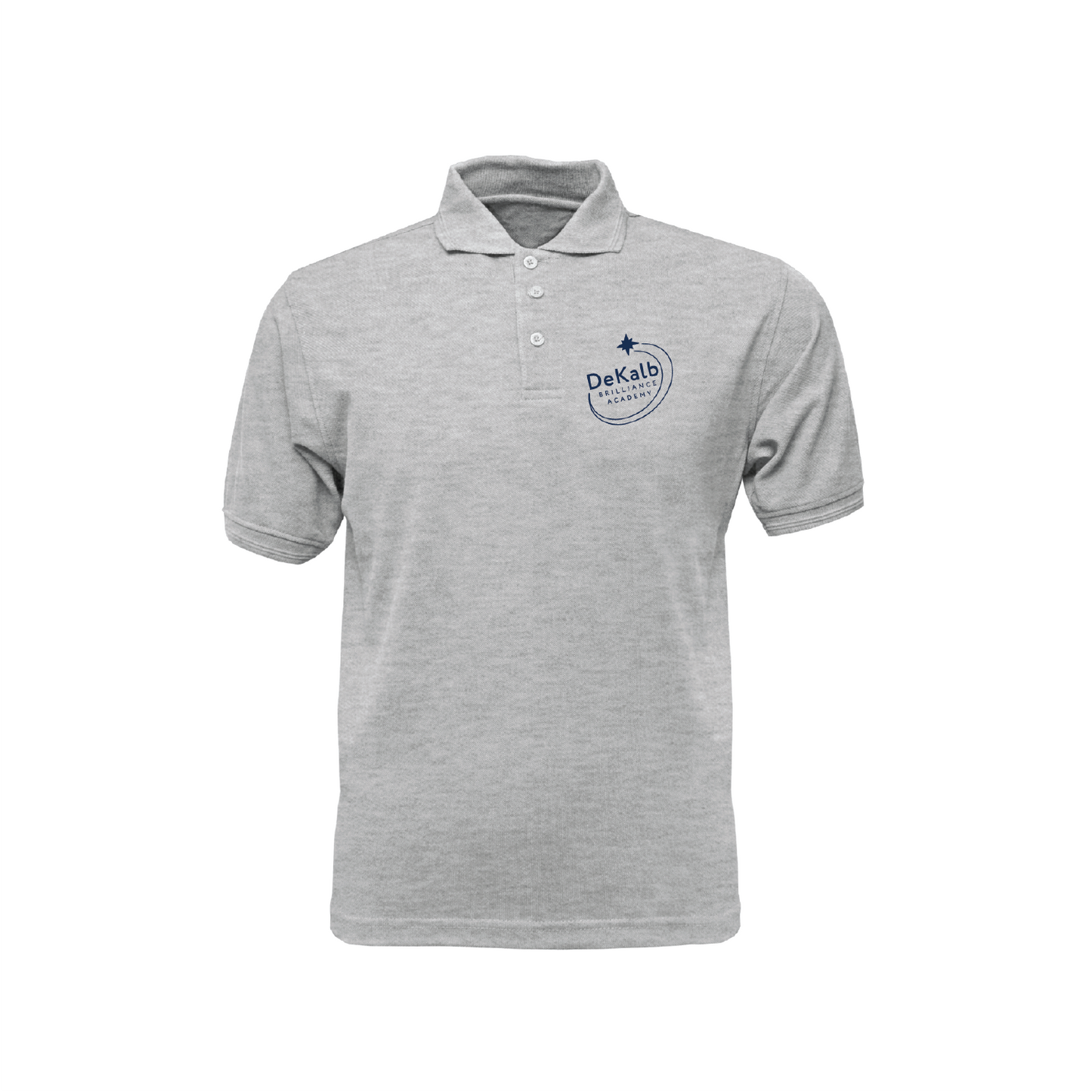 DBA 5th-6th Polo - Grey