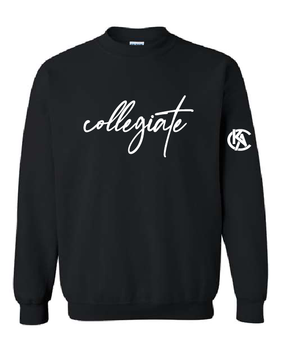 Collegiate Script KAC Script Collegiate Crewneck Sweatshirt – BrandED Uniform Solutions